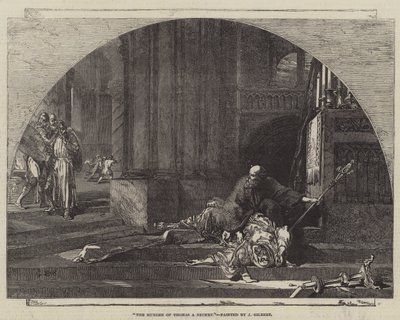 De moord op Thomas A Becket door John Gilbert