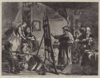 Het atelier van Rembrandt door John Gilbert