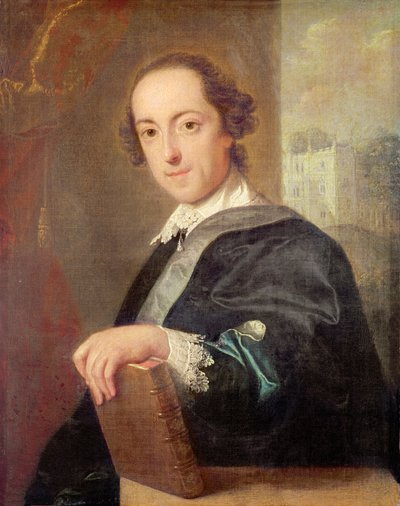 Portret van Horatio Walpole, 4e graaf van Oxford, 1754 door John Giles Eckhardt