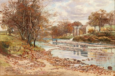 Oude molen aan de Tyne, Haddington door John Glass