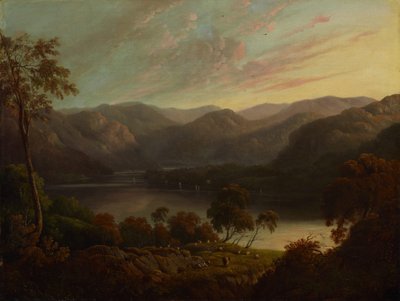 Landschapsgezicht in Cumberland door John Glover