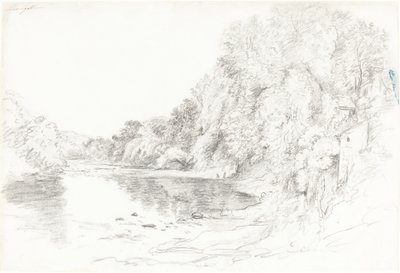 De Rivier bij Llangollen door John Glover