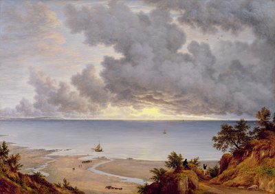 Uitzicht vanaf Shanklin, Isle of Wight, ca. 1827 door John Glover
