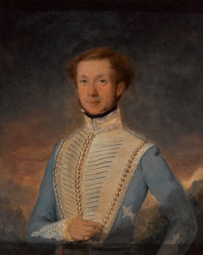 Luitenant Henry Briggs, 2e Madras Light Cavalry, circa 1832 door John Godwin Williams