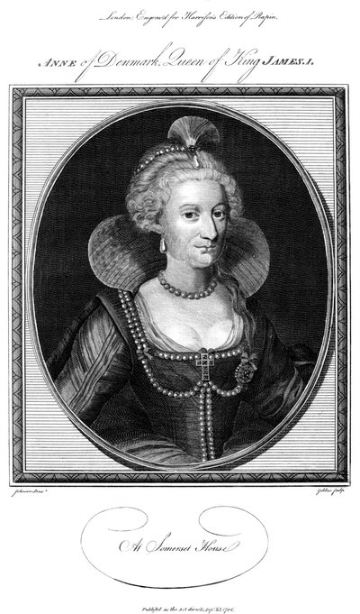 Anna van Denemarken, koningin-gemalin van koning James I door John Goldar