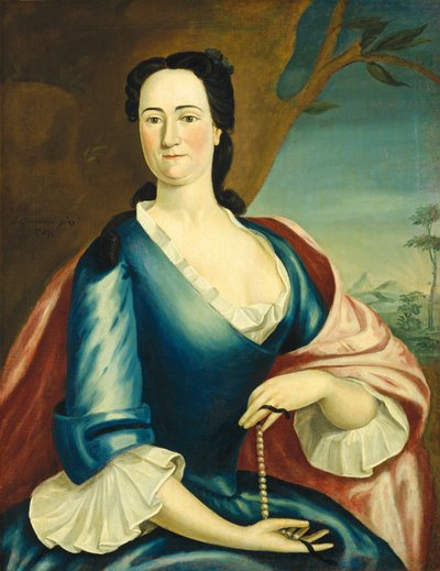 Elizabeth Fulford Welshman, 1749 door John Greenwood