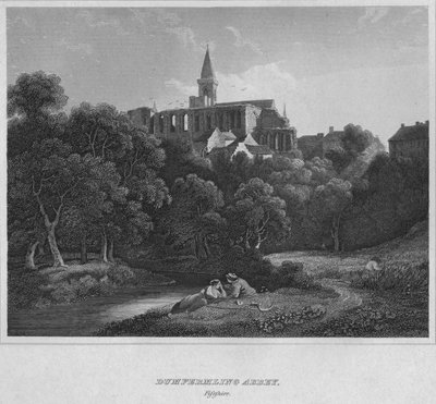 Abdij van Dunfermline, Fifeshire, 1814 door John Greig