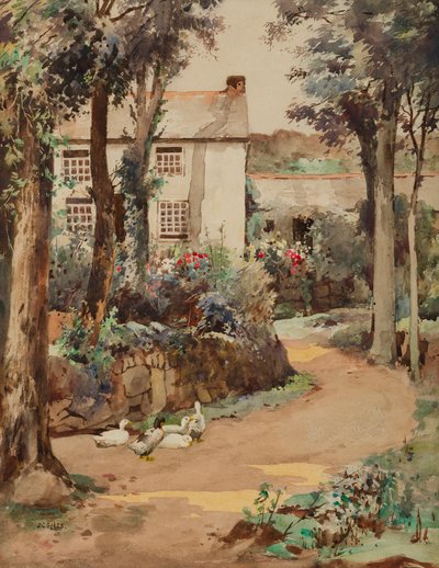 Kemyl Cottage, Lamorna door John Guttridge Sykes