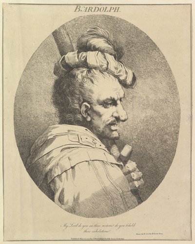Bardolph Twaalf karakters uit Shakespeare door John Hamilton Mortimer