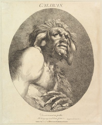 Caliban Twaalf karakters van Shakespeare door John Hamilton Mortimer