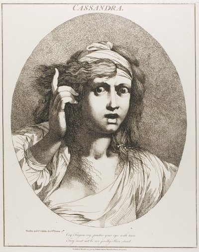Cassandra, uit Twaalf Karakters van Shakespeare door John Hamilton Mortimer