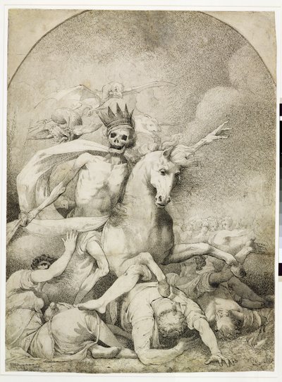 Dood op een vaal paard, c.1775 door John Hamilton Mortimer