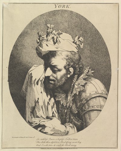 Hertog van York Twaalf Personages uit Shakespeare door John Hamilton Mortimer