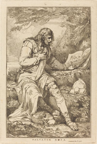 Salvator Rosa door John Hamilton Mortimer