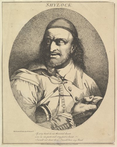 Shylock Twaalf Karakters uit Shakespeare, 15 maart 1776 door John Hamilton Mortimer