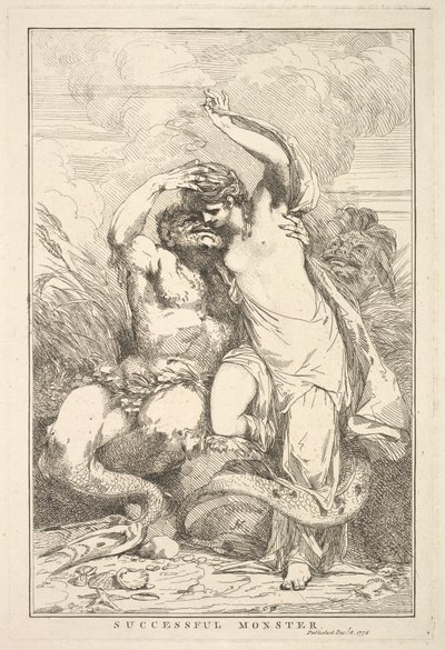 Succesvol Monster uit Vijftien Etsen Gewijd aan Sir Joshua Reynolds, 8 december 1778 door John Hamilton Mortimer