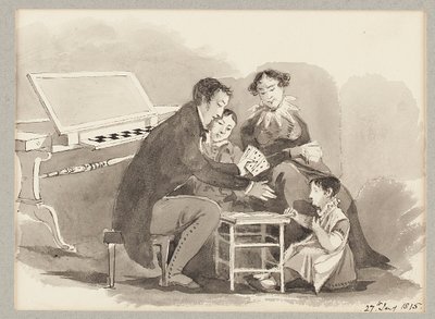 Een kaartspel, 1815 door John Harden