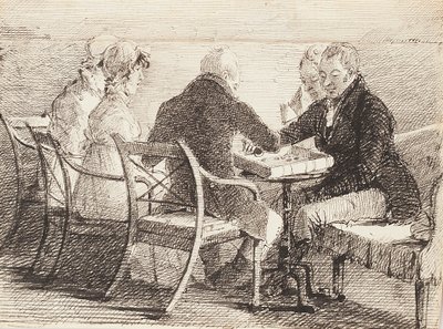 Backgammon, 1808 door John Harden