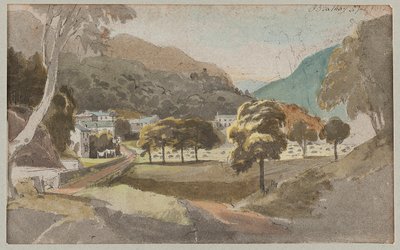 Velden buiten Brathay, 1812 door John Harden
