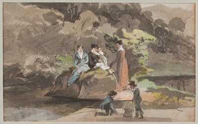 Groep bij het water, 1810 door John Harden