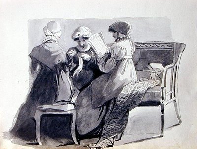 Drie Vrouwen op een Bank door John Harden