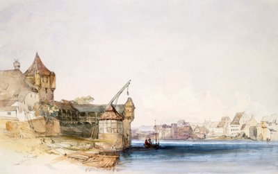 Uitzicht op Bazel, 1842 door John Harper