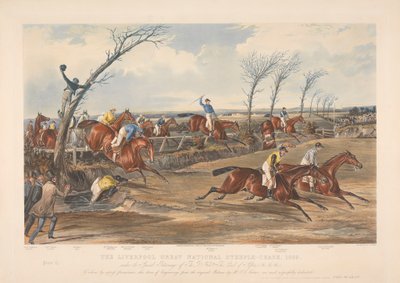 Een van een set van vier: De Liverpool Great National Steeple-Chase door John Harris