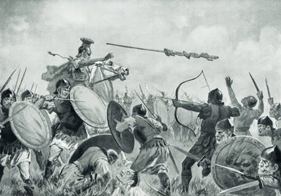 Een Romeinse slag met de Volsciërs door John Harris Valda