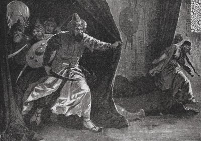 Opstand van de Koninklijke Garde in Damascus door John Harris Valda