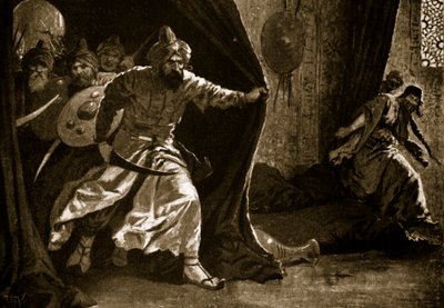 Opstand van de koninklijke garde in Damascus door John Harris Valda