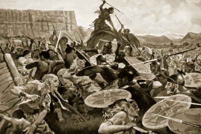 De slag bij Aquae Sextiae, 102 v.Chr. door John Harris Valda
