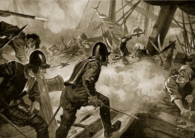 De Slag bij Lepanto, illustratie uit 