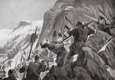 De Slag bij Morgarten door John Harris Valda