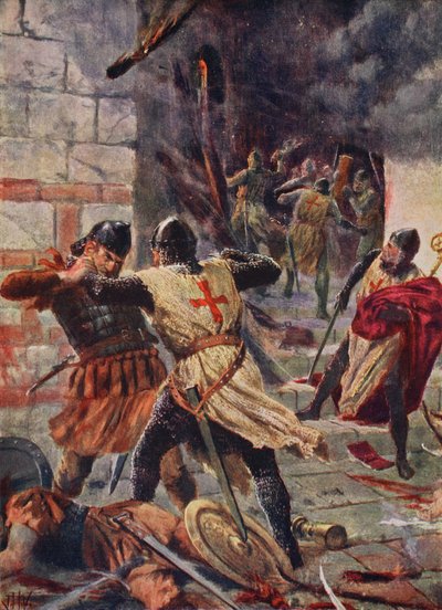 De Inname van Constantinopel door Kruisvaarders door John Harris Valda
