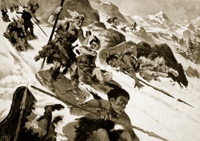De Cimbri in de Alpen door John Harris Valda