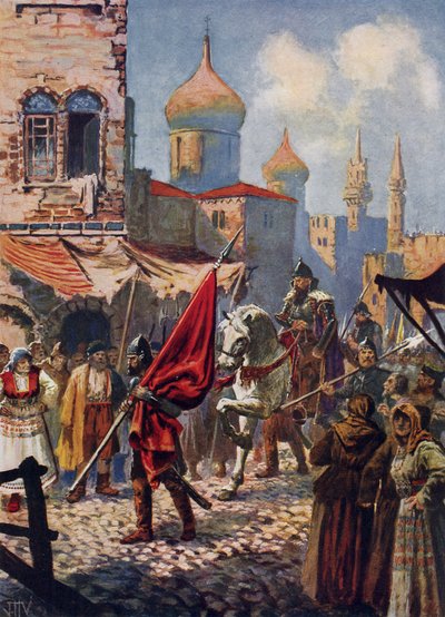 De terugkeer van Ivan de Verschrikkelijke naar Moskou na de verovering van Kazan door John Harris Valda