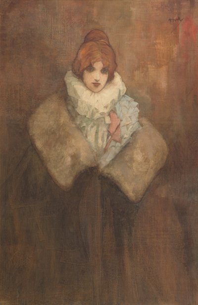 Een Edwardiaanse Dame, c.1910 door John Hassall