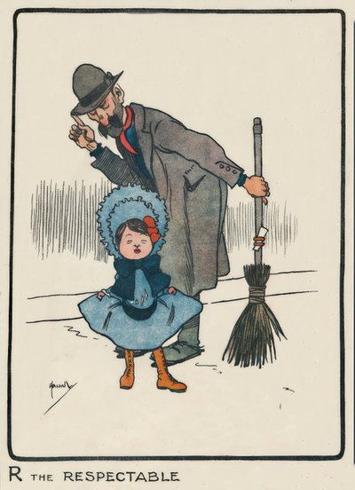 R de Respectabele door John Hassall