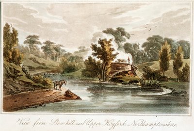 Grand Junction Kanaal vanaf Stow Hill nabij Upper Heyford, Northamptonshire door John Hassell