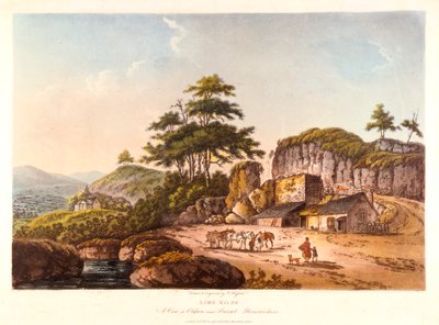 Kalkovens. Een uitzicht op Clifton bij Bristol, Gloucestershire door John Hassell