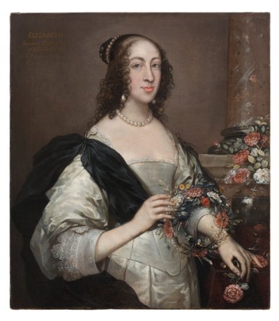 Elizabeth Wray, barones Norris, ca. 1638, overgeschilderd ca. 1645 door John Hayls