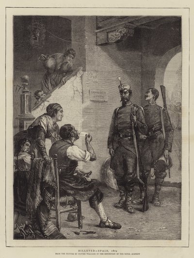 Ingekwartierd, Spanje, 1874 door John Haynes Williams