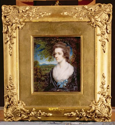 Portret van Margaret Hazlitt, zus van William Hazlitt door John Hazlitt
