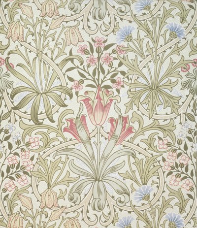 Perzisch behang, ontworpen door John Henry Dearle voor Morris and Company door John Henry Dearle