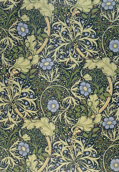 Zeewierbehang, ontworpen door John Henry Dearle (1860-1932) voor Morris and Company, 1901 door John Henry Dearle