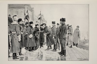 Lady Minto presenteert kleuren aan Herchmer