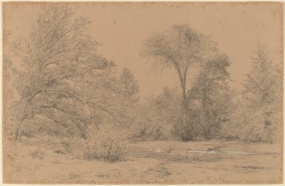 Landschap, vroege lente door John Henry Hill