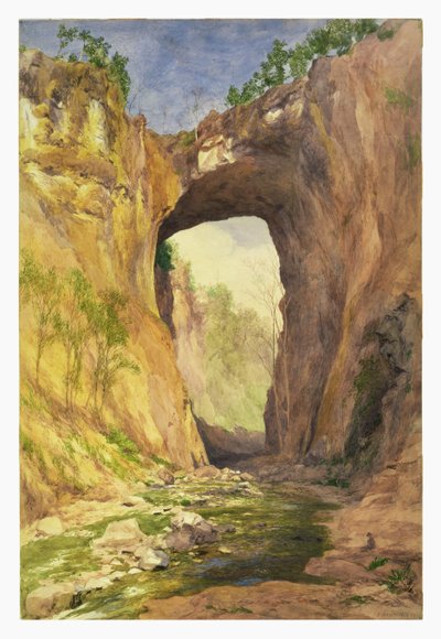 Natuurlijke Brug, Virginia, 1876 door John Henry Hill