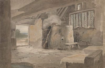 Studie van een Huisje Interieur door John Henry Mole