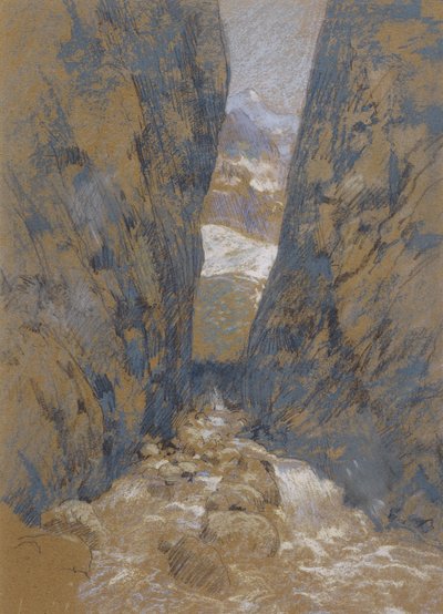 Een bergkloof door John Henry Twachtman